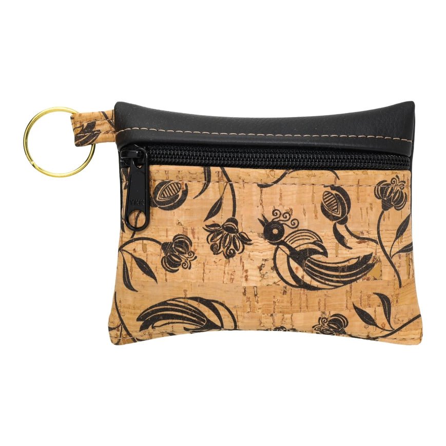 Key Chain Zipper Pouch | Vegan Faux Leather - Gentle Nudges