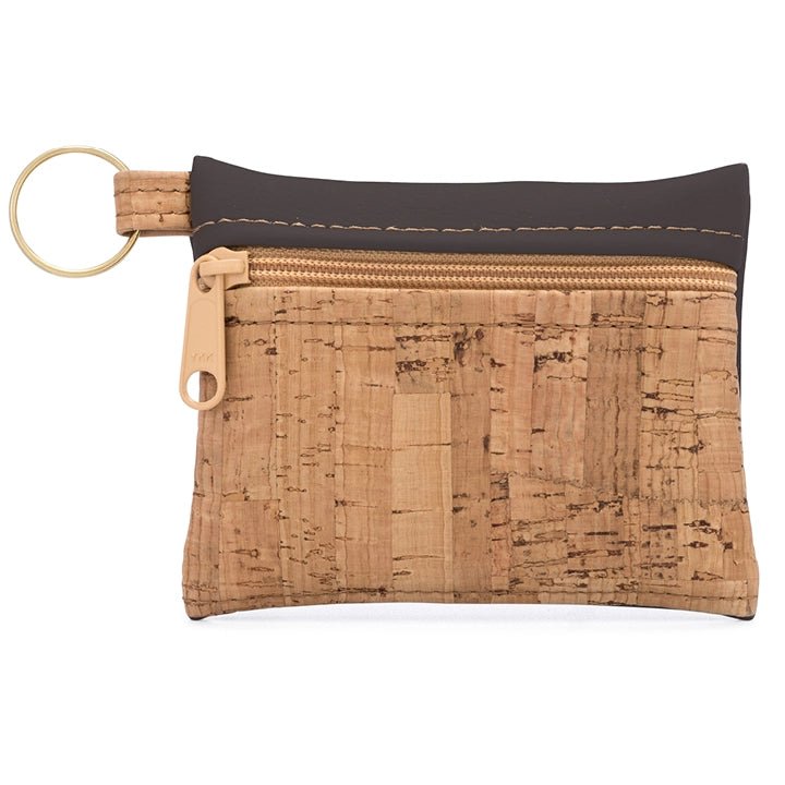 Key Chain Zipper Pouch | Vegan Faux Leather - Gentle Nudges