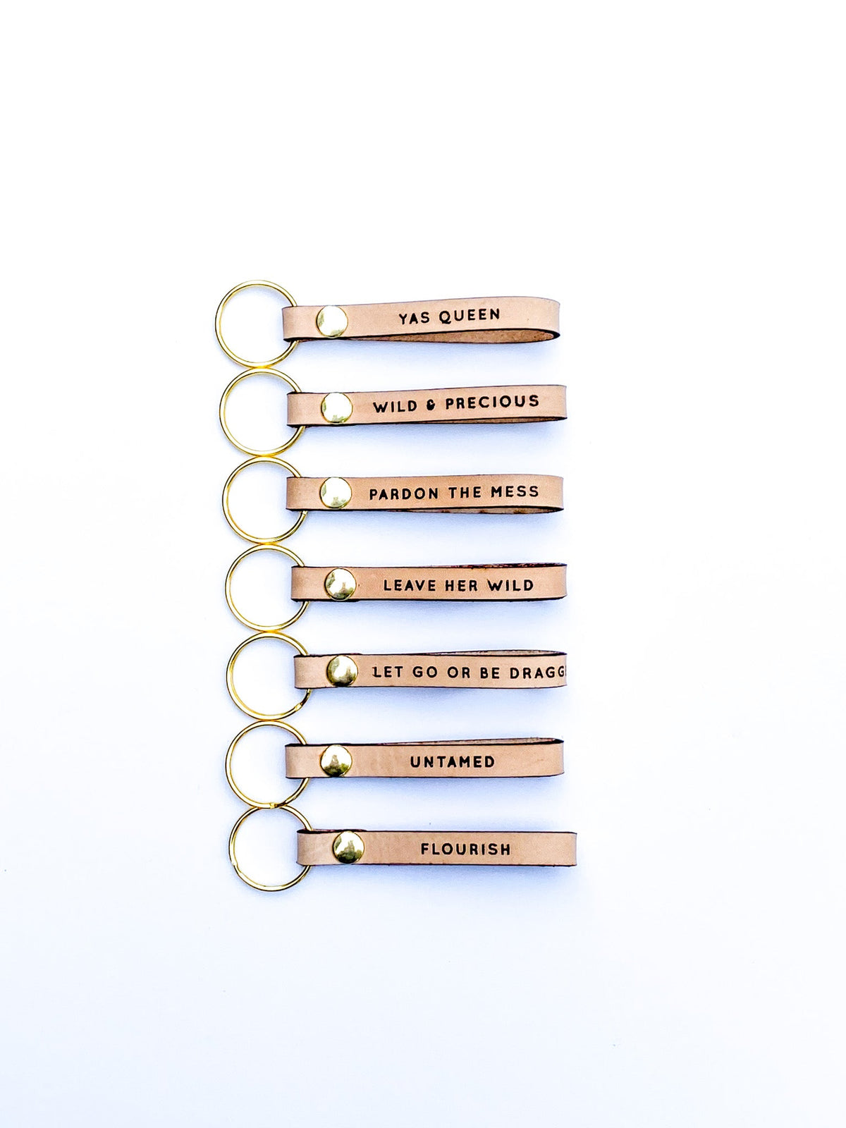 Leather Loop Keyring for Women - Gentle Nudges