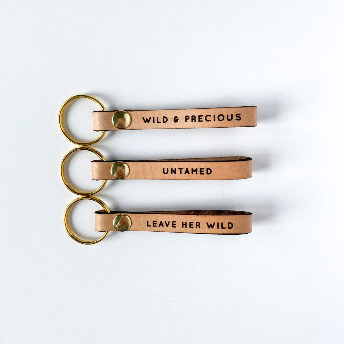 Leather Loop Keyring for Women - Gentle Nudges